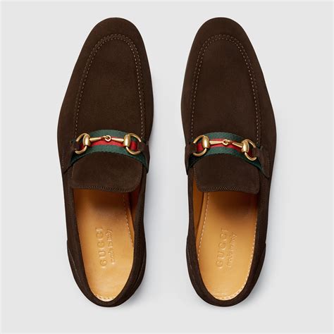 gucci loafer mens horsebit|Gucci suede horsebit loafer.